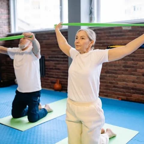 an exercise class for older adults