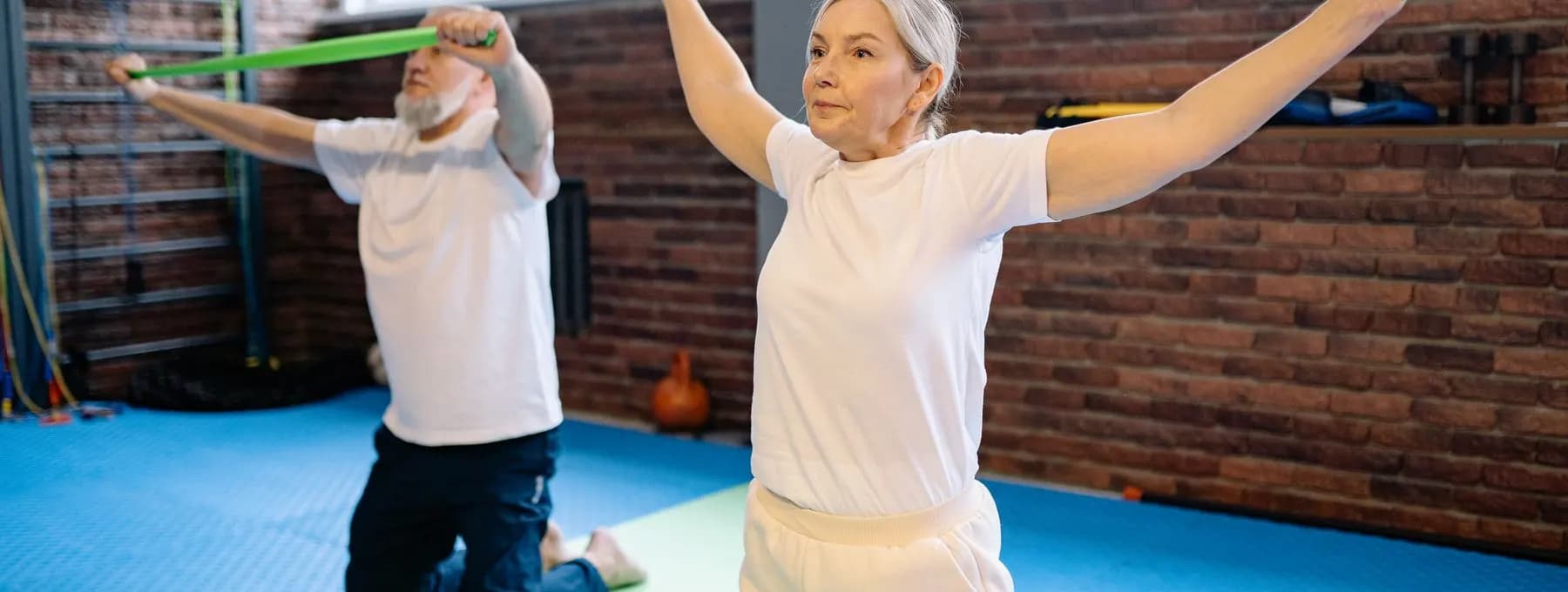 an exercise class for older adults