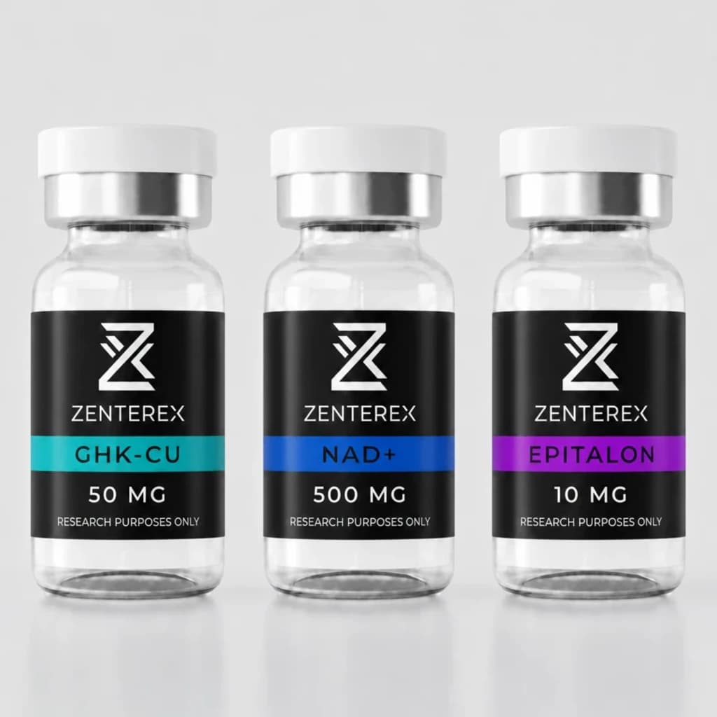GHK-Cu + NAD+ + Epitalon Bundle research peptide bundle