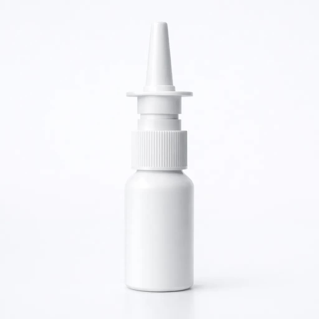 Empty nasal spray bottle for peptide research — refillable atomiser for intranasal delivery in laboratory studies